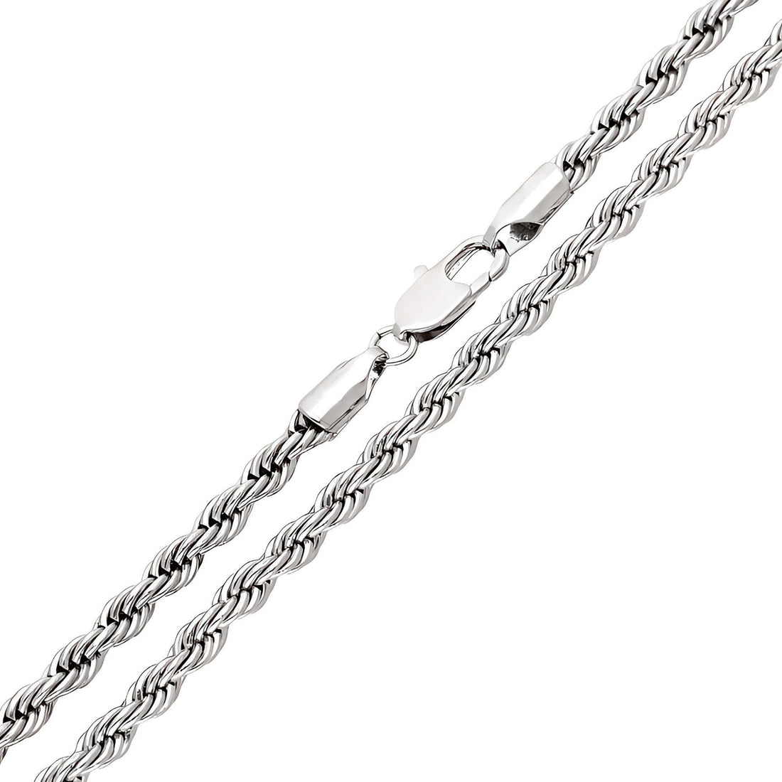 Tightly twisted rope chain, 60 cm