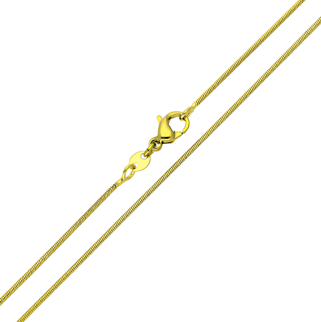 Sleek 1.1 mm snake chain, 60 cm