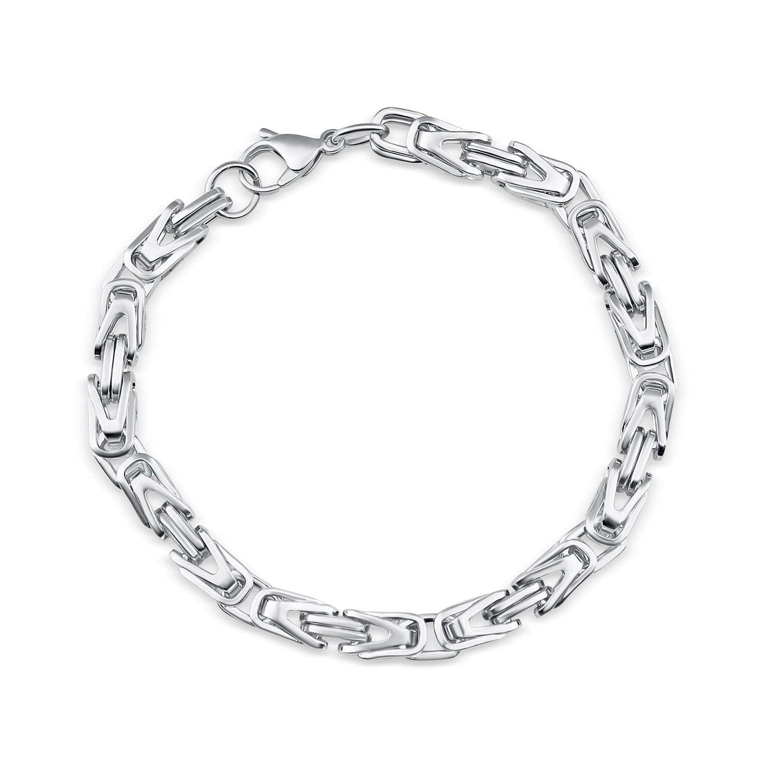 King chain bracelet for men, 21 cm