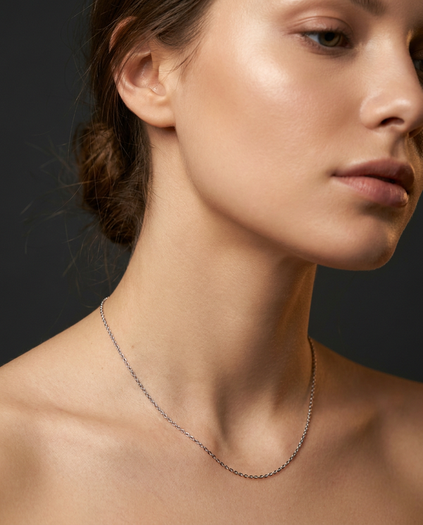 Silver-tone chains