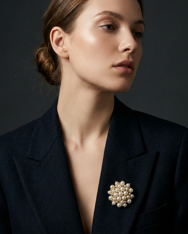 Pearl brooches