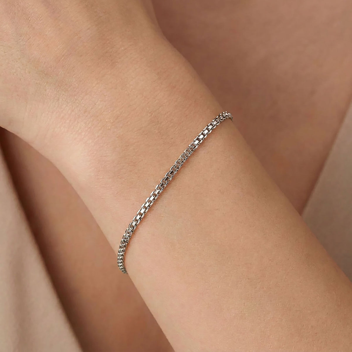 Silver | Fine silver-tone Bismarck chain bracelet