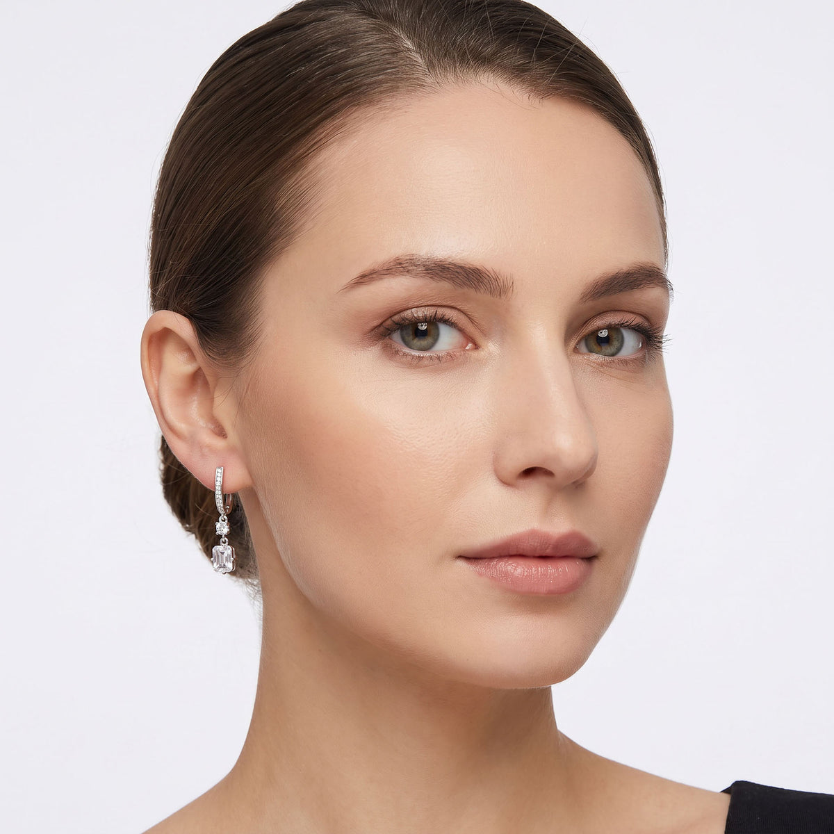 Silver | Statement earrings with leverback clasps