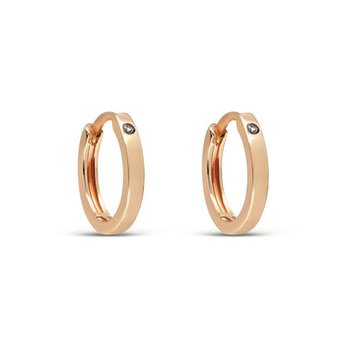 Small hoops with one cubic zirconia