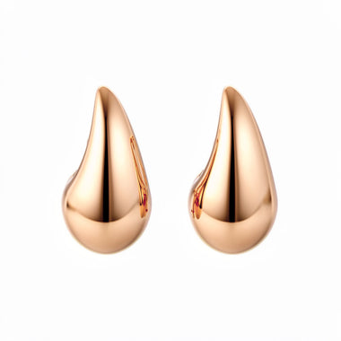 Mirror-polished teardrop studs, 26 mm