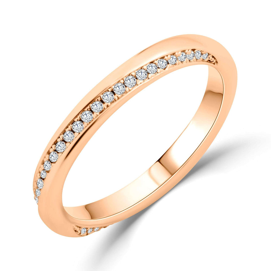 Classic cubic zirconia ring, 2.5 mm
