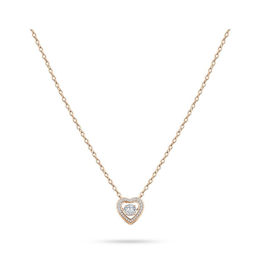Double heart necklace, 45–50 cm