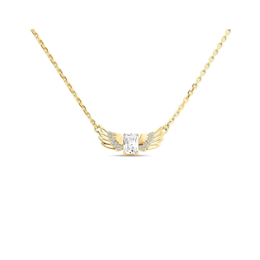 Angel wing pendant necklace, 40–45 cm