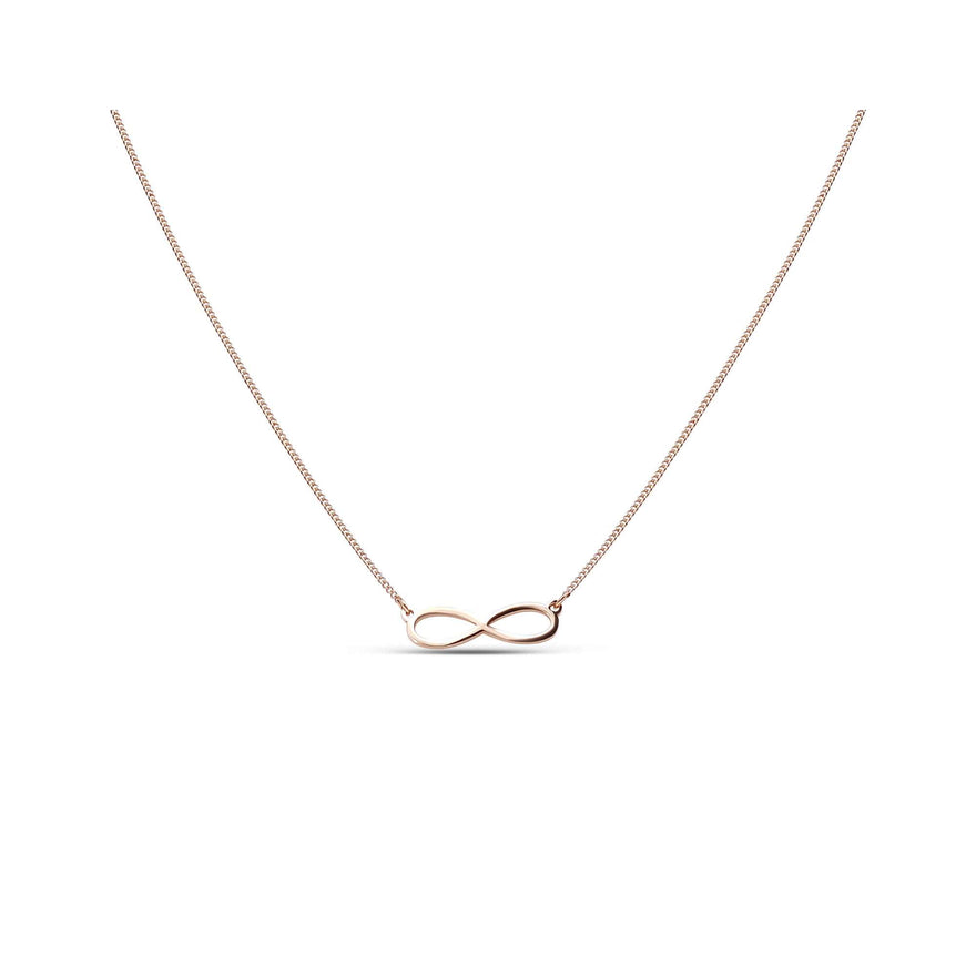 Infinity pendant necklace, 44–49 cm
