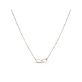 Small infinity pendant on a thin gold-plated chain, minimalist everyday necklace