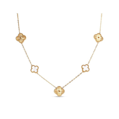Four-leaf clover necklace, 40–45 cm