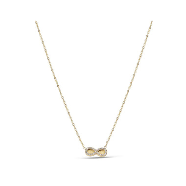 Cubic zirconia infinity necklace