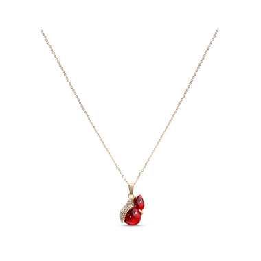 Red swan pendant necklace, 41–45 cm