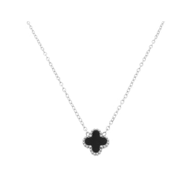 Black clover pendant necklace, 40–45 cm