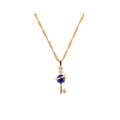 Gold-plated 45 cm necklace with a key pendant