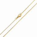Smooth snake chain with gold plating and a secure lobster clasp
