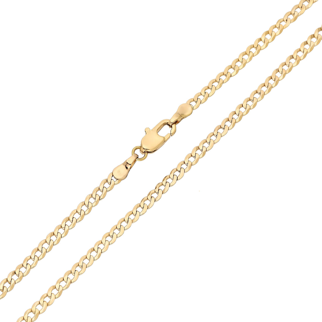 Thin unisex curb chain, 2.8 mm