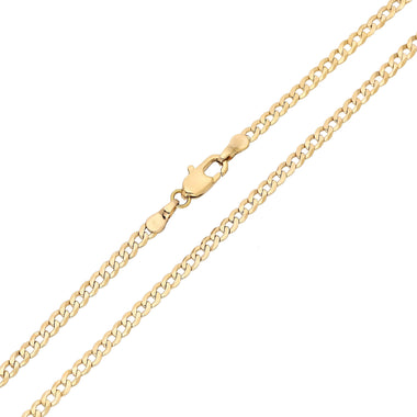 Thin unisex curb chain, 2.8 mm