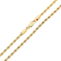 Gold-plated rope chain with a lobster clasp, 60 cm long