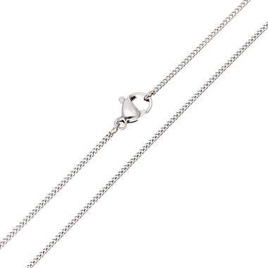 Fine medical steel curb chain, 45 cm