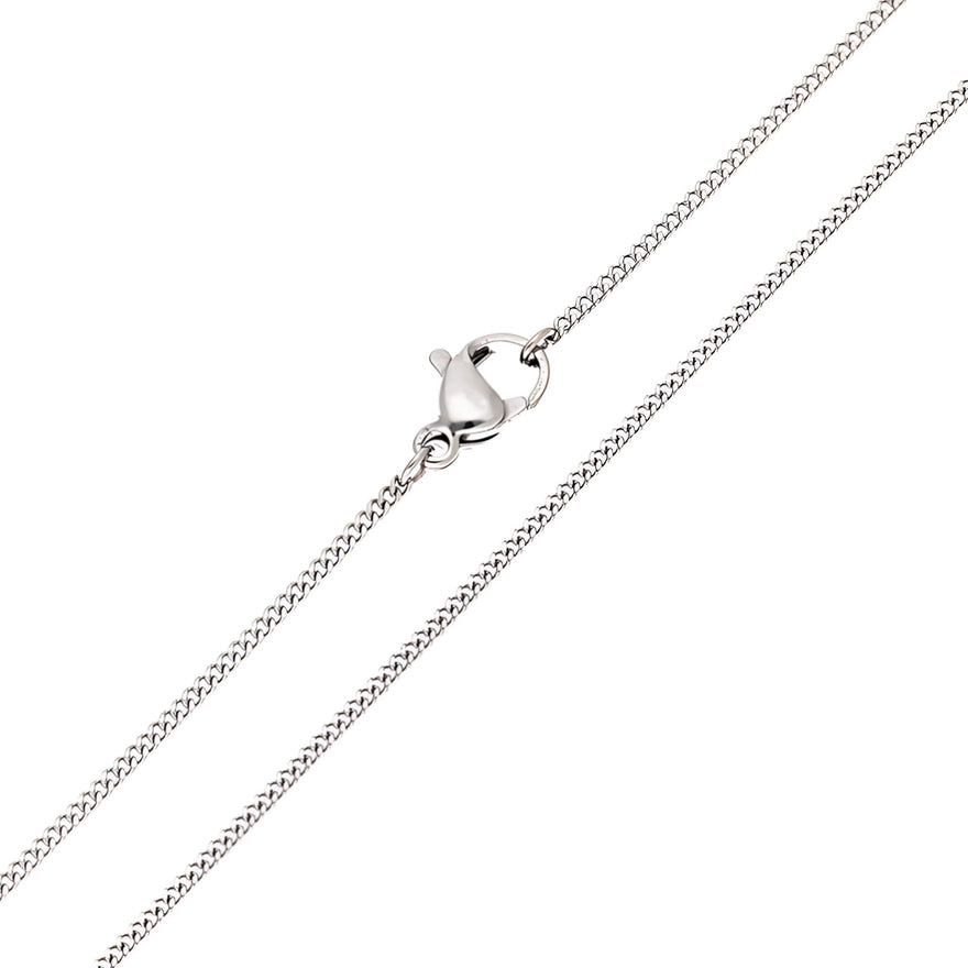 Fine medical steel curb chain, 45 cm
