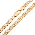 Rombo chain in a warm rose gold tone with a shiny lobster clasp