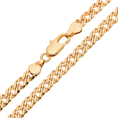 Flat Rombo chain in a rose gold tone
