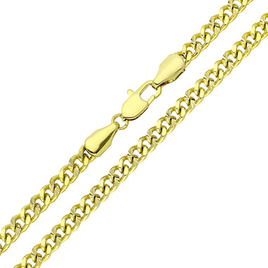 Diamond-cut curb chain, 55 cm