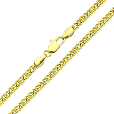 Classic polished curb chain, 50 cm