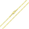 Figaro chain with one long and three short gold-tone links
