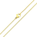 Fine gold-plated Venetian chain with a lobster clasp and an even pattern