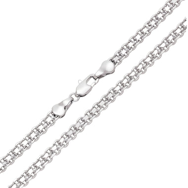 Dense-weave Bismarck chain, 4 mm