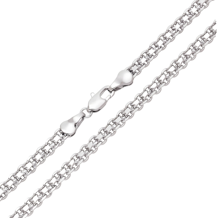 Dense-weave Bismarck chain, 4 mm