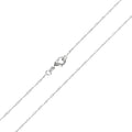 Fine silver-tone Singapore chain with a lobster clasp