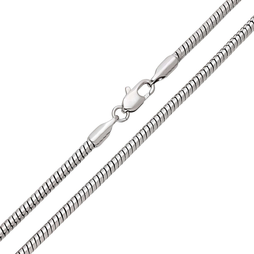 Sleek snake chain, 2.6 mm, 45 or 50 cm