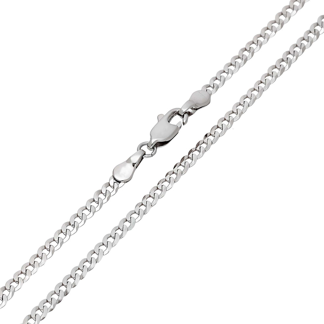 Slim unisex curb chain, 2.8 mm