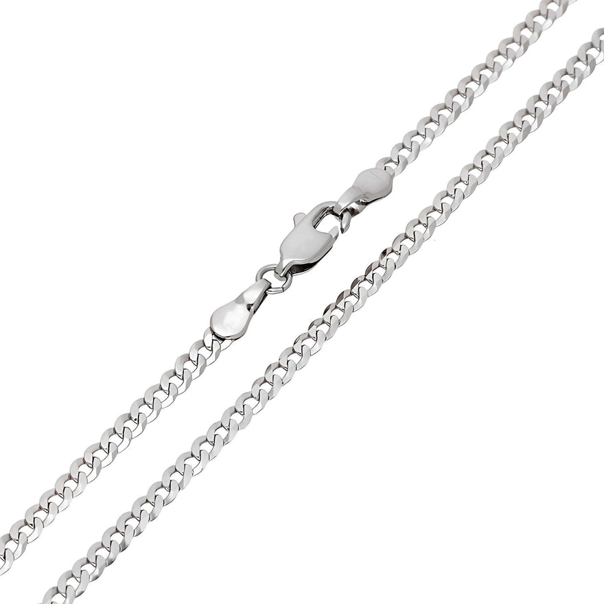 Slim unisex curb chain, 2.8 mm