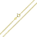 Fine Rolo chain with round links and a spring ring clasp, gold-plated