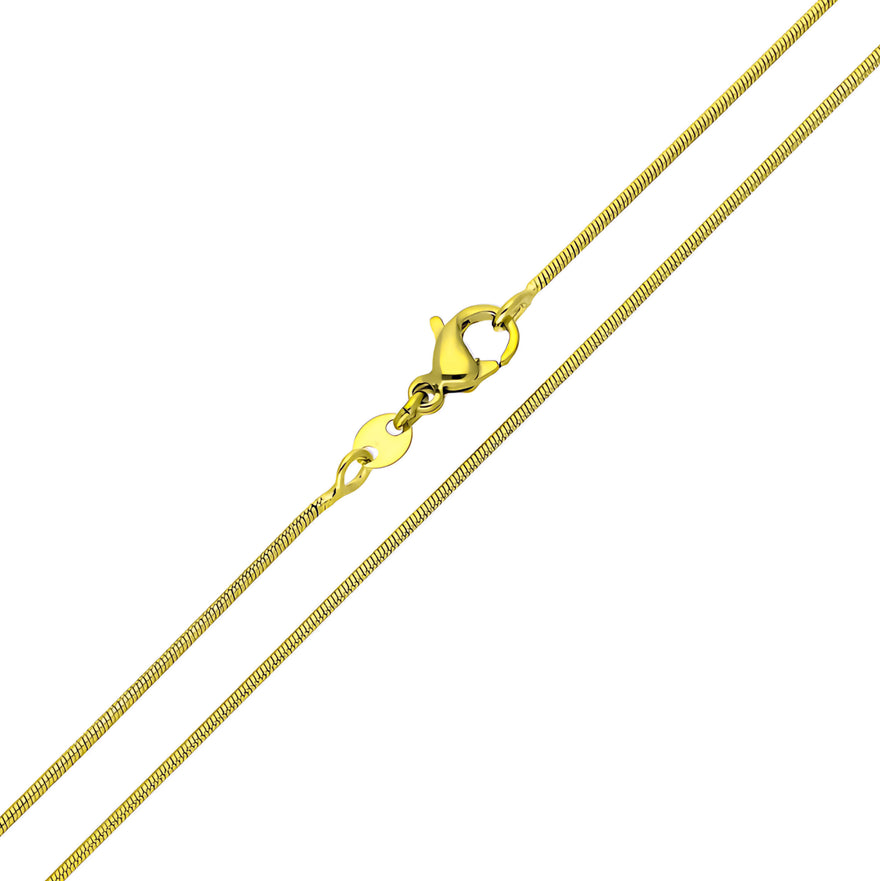 Sleek 1.1 mm snake chain, 60 cm