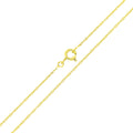 Fine gold-plated Singapore chain with a twisted shiny surface and spring ring clasp