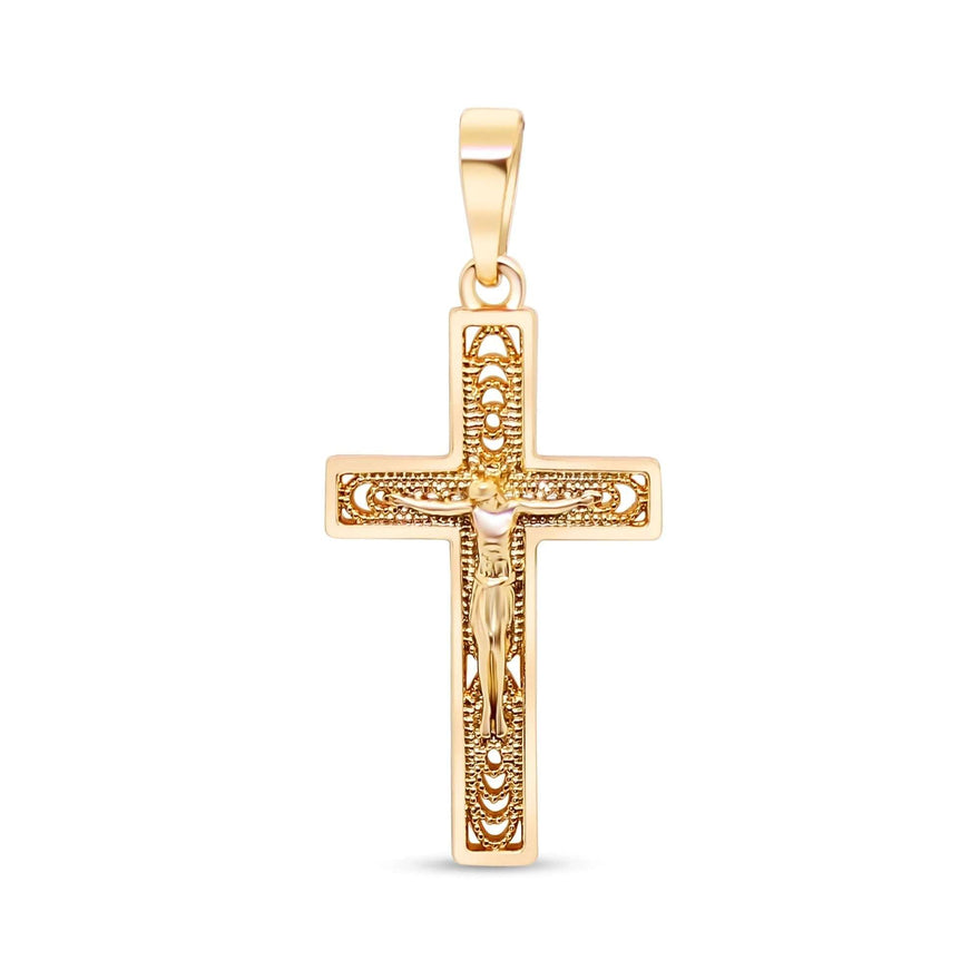 Openwork crucifix pendant, 35 mm
