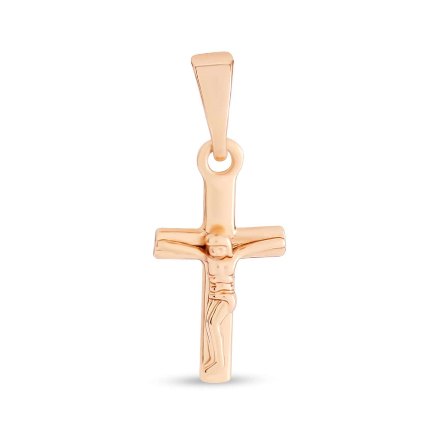 Small Catholic crucifix pendant, 22 mm