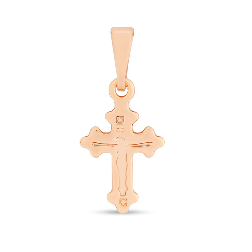 Small Catholic crucifix pendant, 21 mm