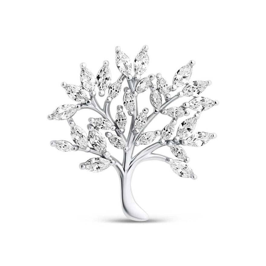 Cubic zirconia tree of life pendant