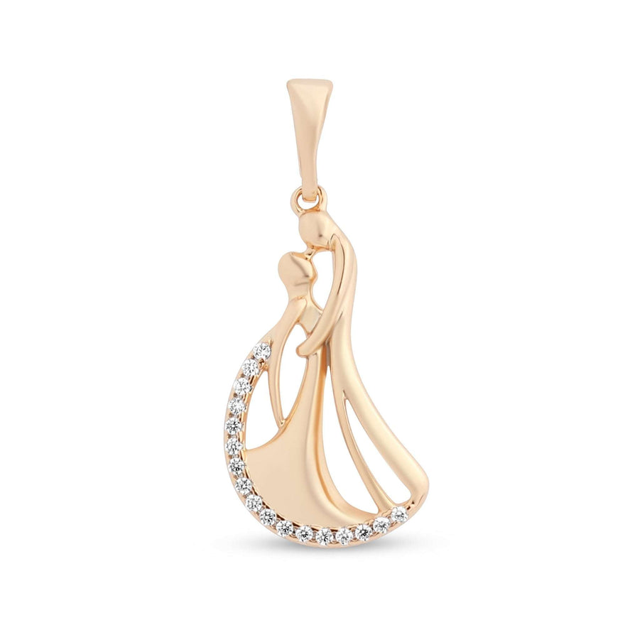 Embracing couple pendant, 28 mm