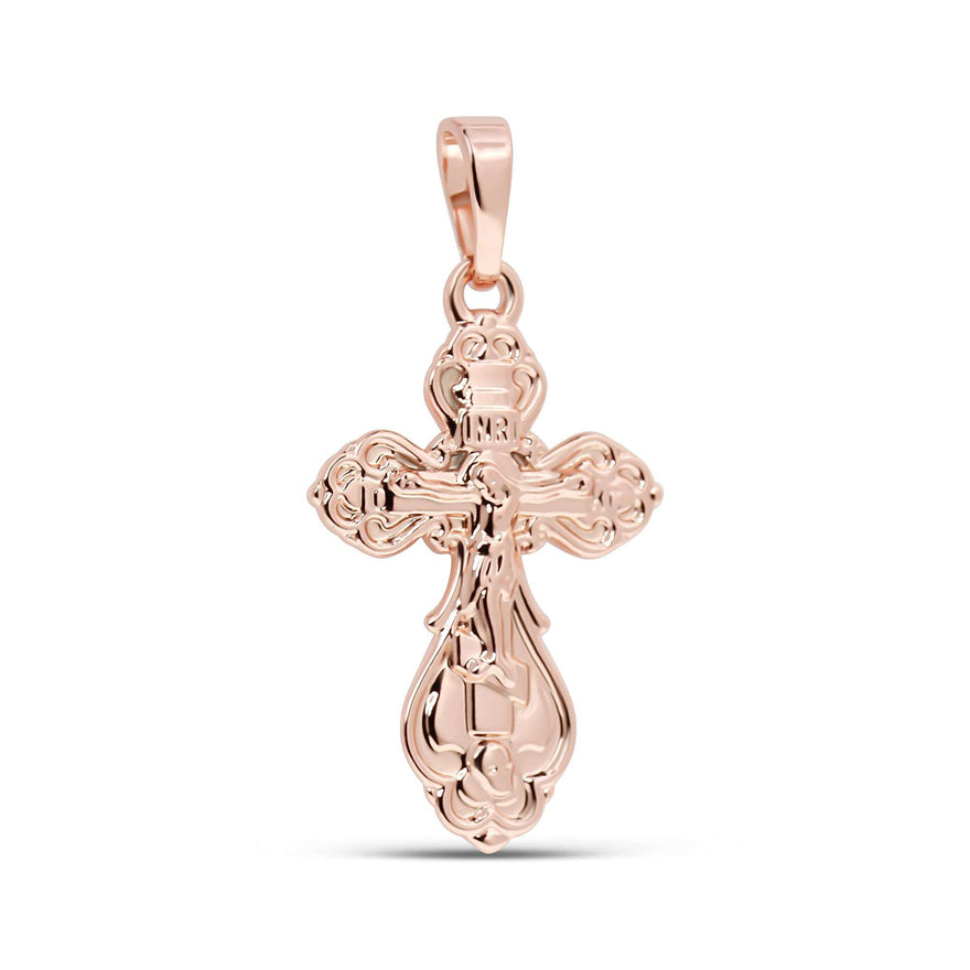 Orthodox crucifix pendant, 30 mm