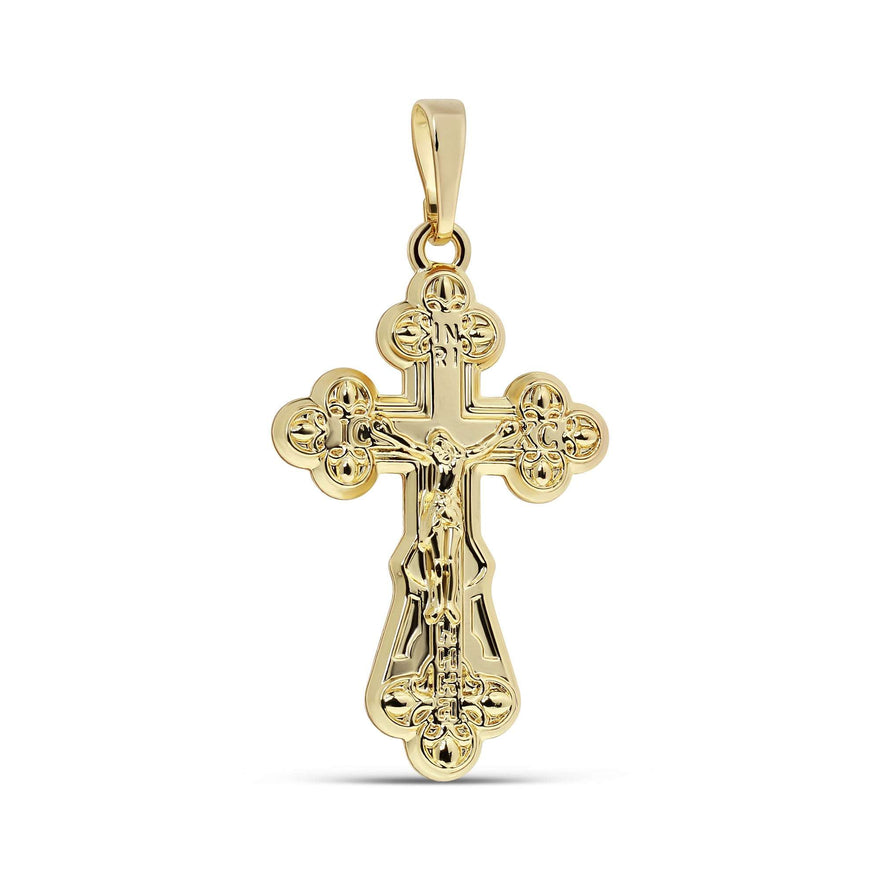 Orthodox crucifix pendant, 40 mm