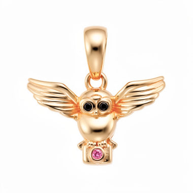 Owl pendant with outspread wings