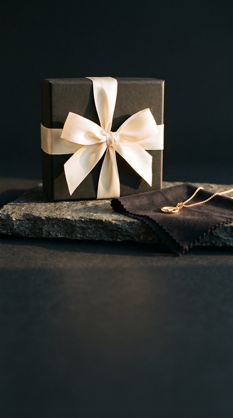 A set already boxed with a bow