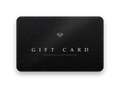 Black e-gift card with a diamond pattern and the words GIFT CARD